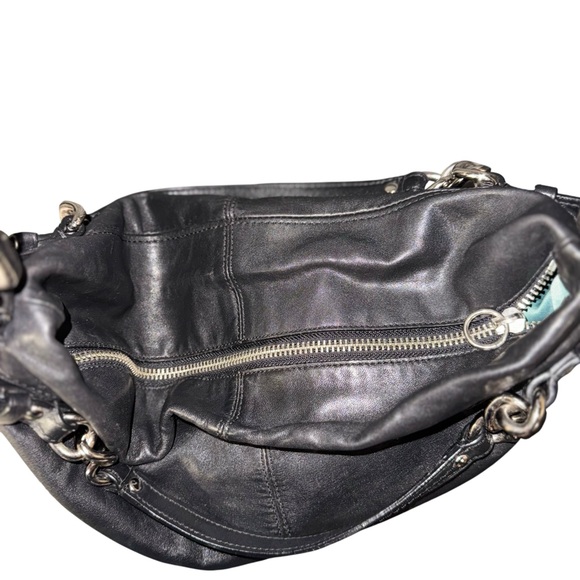 Coach Y2K Brook hobo shoulder bag in black leather style no 14821 - Picture 4 of 10